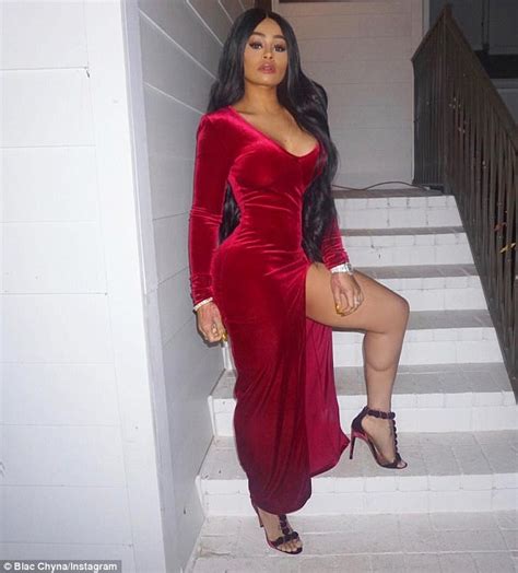 Blac Chyna Dresses Up In Sexy Crimson Dress On Instagram