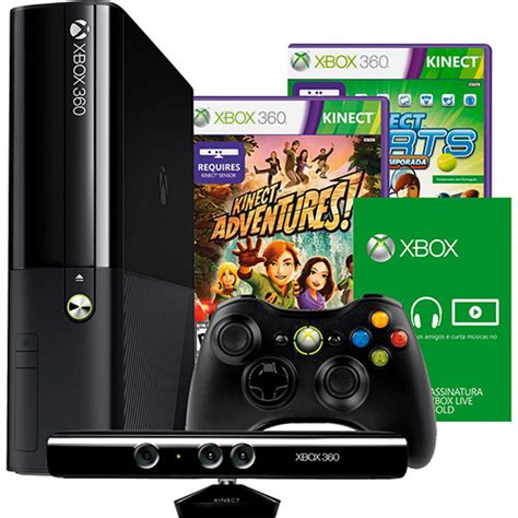 Dicas De Compras Xbox 360 4gb Kinect 2 Jogos 1 Mês De Live Gold
