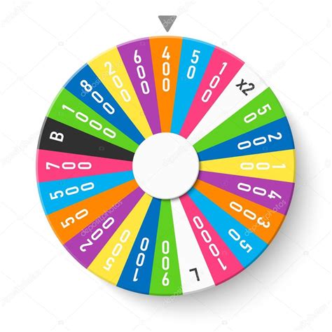Colorful Wheel Of Fortune Symbol Vector Illustration Premium Vector In