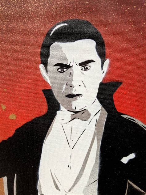 Bela Lugosi Dracula Original Spray Paint Artwork Etsy