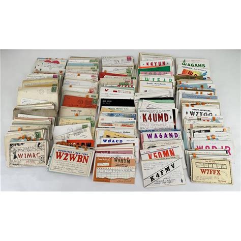 Large Collection Ham Radio Qsl Cards