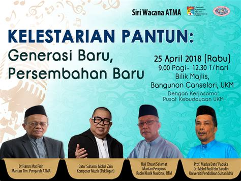 Riwayat hidup berdasarkan sumber terawal. Siri Wacana ATMA: Kelestarian Pantun: Generasi Baru ...