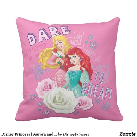 Check spelling or type a new query. Disney Princess | Aurora and Ariel Throw Pillow | Zazzle ...