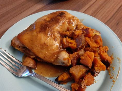 Slow Cooker Chicken Leg Quarters With Sweet Potatoes Carrots And