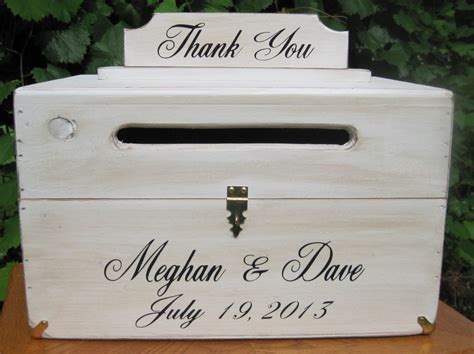 Personalized Card Box Rustic Wedding Chest By Dlightfuldesigns