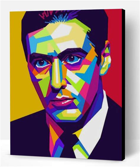 Michael Corleone Pop Art Paint By Numbers Paint By Numbers Pro