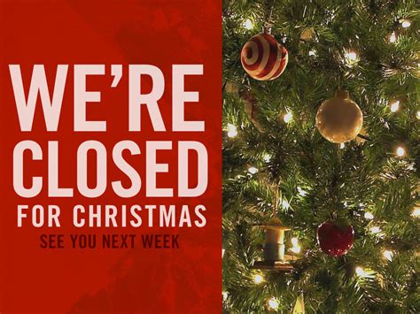 The Church Office Is Closed For Christmas Trinity