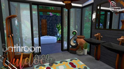 Outdoor Bathroom ~ The Sims 4 Room Build Youtube