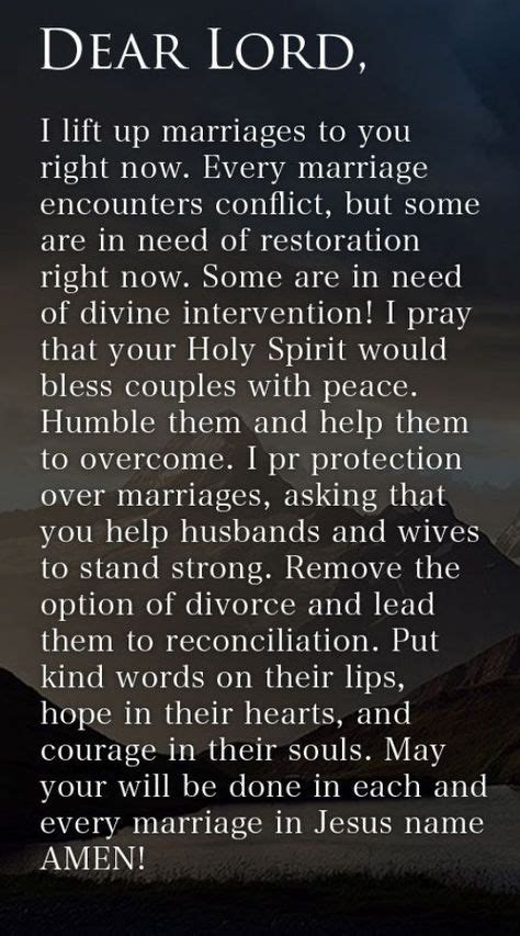 Divorce Marriage Prayer Prayer For Marriage Restoration Prayers