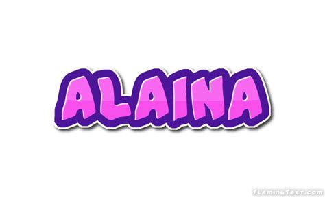 alaina logotipo ferramenta de design de nome grátis a partir de texto flamejante