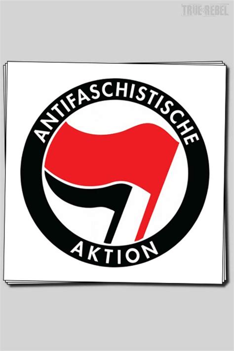 Sticker Antifa Logo Rund 10cm 20 Stck 150