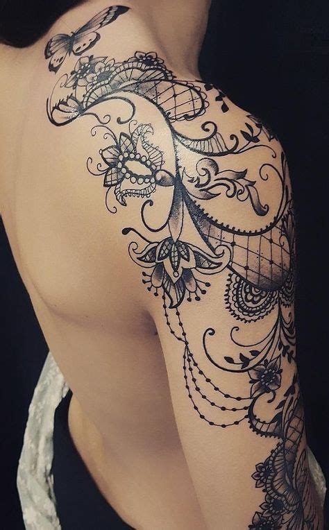 Celebrate Femininity With Of The Most Beautiful Lace Tattoos Youve