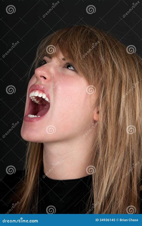 Scream Stock Image Image Of Teeth Angry Open Emotion 34936145
