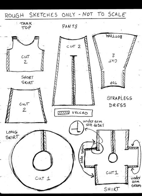 Sewing Article Making No Sew Doll Clothes