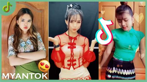 Myanmar Girls Tik Tok Traditional Clothes Myanmar Tik Tok 3 Youtube