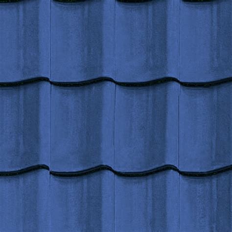 Blue Clay Roofing Mercurey Texture Seamless 03439