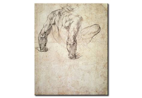 Riproduzione Quadro Studi Della Figura Michelangelo Quadri Famosi