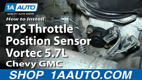 How To Install Replace Tps Throttle Position Sensor Vortec 57l Chevy