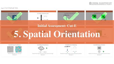 Cut E Aptitude Tests Spatial Orientation W Tutorial Aka Initial