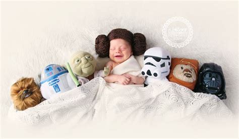 Star Wars Newborn Photo Princess Leia Baby Newborn