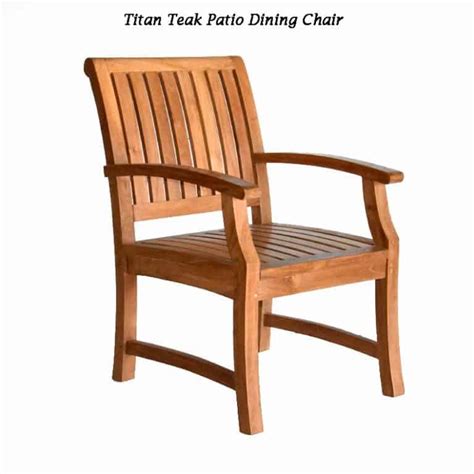 Teak Outdoor Dining Arm Chair Titan Teak Patio Furniture Teak