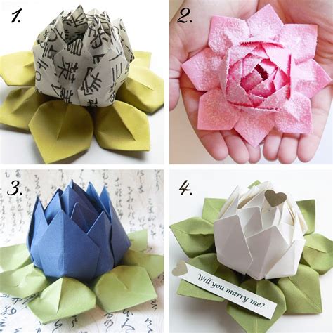 How To Knit Origami Lotus Flower Video Tutorial
