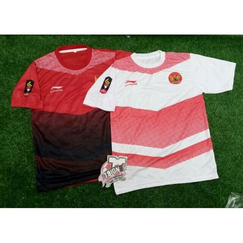 Nah itu dia 2 baju kit dls yang bisa. Jersey Kaos baju bola Lining Timnas Indonesia U-23 Home ...