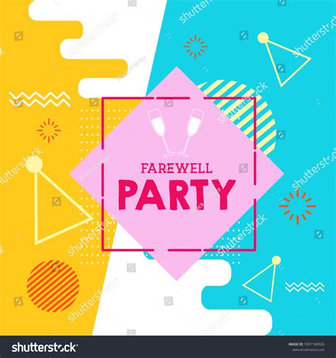 Farewell Party Illustration Stock Vector Royalty Free 1097160926