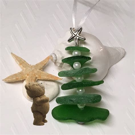 Sea Glass Ornament Christmas Tree Ornament Sea Glass