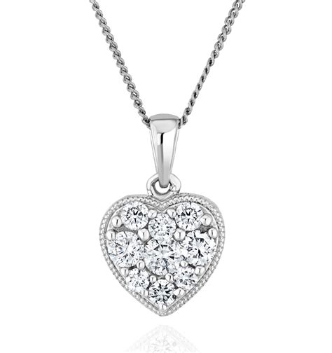 Diamond Heart Necklaces And Pendants The Diamond Store