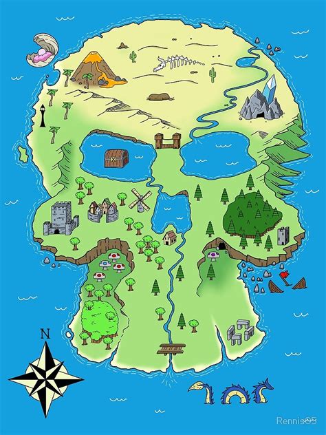 Skull Island Map By Rennis5 On Newgrounds
