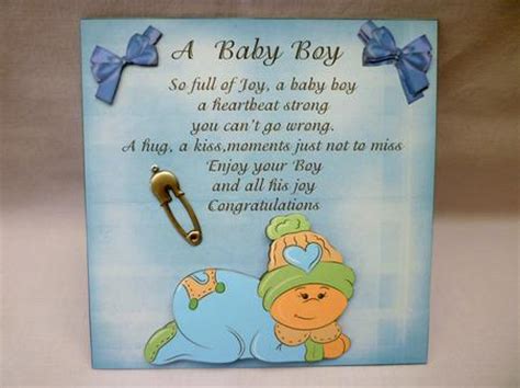 A Baby Boy Poem 3D Card - CUP178380_49 | Craftsuprint