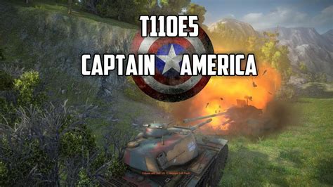 World Of Tanks T110e5 Tier 10 Heavy Tank Captain America Youtube