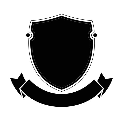 emblema en blanco escudo cinta plantilla vector diseño 14000457 vector en vecteezy