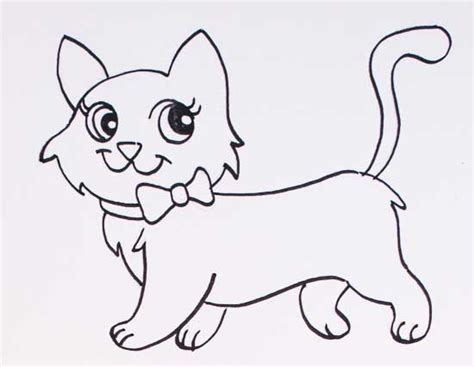 Dibujos De Gatos Cómo Dibujar Gatos Fácil Para Colorear
