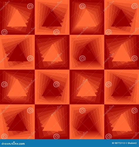 Orange Abstract Background Checker Patterns With Blending Triangle
