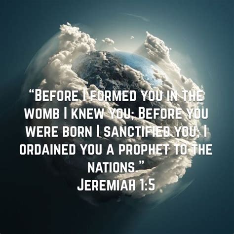 Jeremiah 1 New King James Version Nkjv Womb Prophet Great Quotes