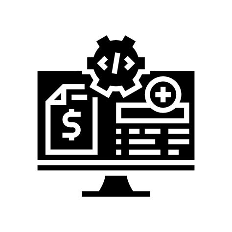 medical coding billing glyph icon vector illustration 26111952 Vector
