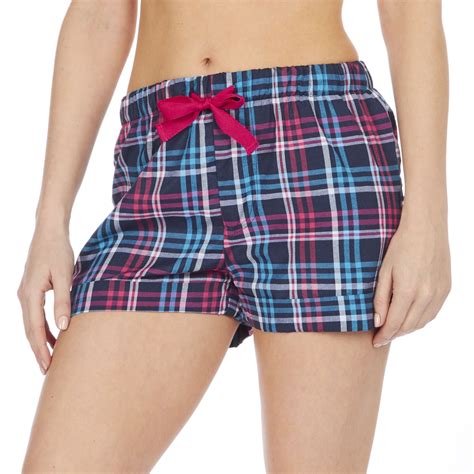 Womens Ladies Soft Check Pyjama Shorts Bottoms Pjs Flannel Print Comfy Patterned Ebay