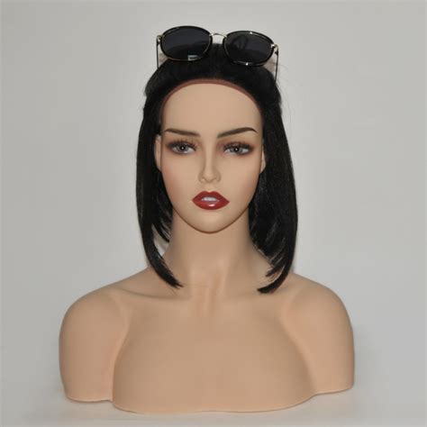 Stand Women Wig Upper Body Mannequins Female Pvc Mannequin Head Maniquines Displaying With