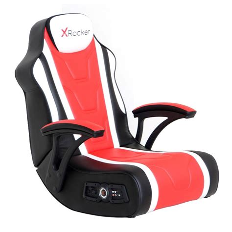Red And Black Gaming Chair With Speakers Thats A Real Work Of Art