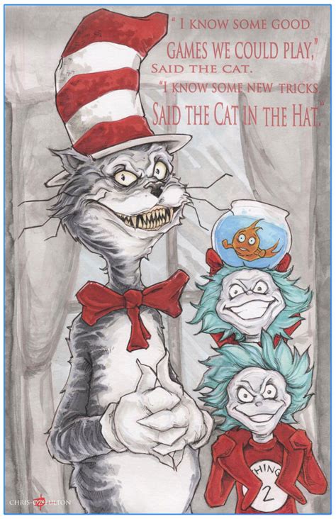 Dr Seuss The Cat In The Hat By Chrisozfulton On Deviantart Creepy