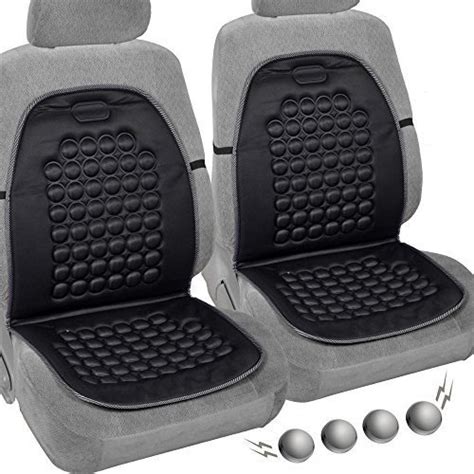 2 Pack Magnetic Bubble Back Support Seat Cushion With Therapy Beads