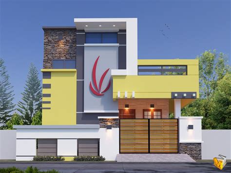 The exterior colors of your house say a lot about your style preferences. Important | Small house elevation design, Modern house ...