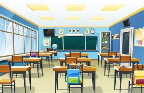 Premium Vector Illustration Of Empty School Classroom Interior