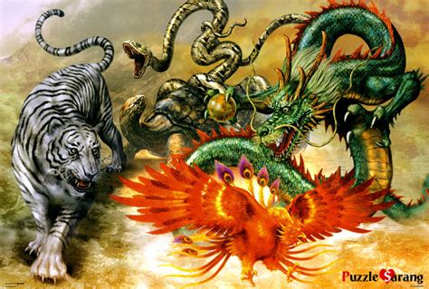 Mitología Japonesa Las Cuatro Bestias Sagradas