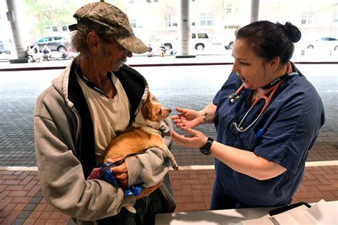 Veterinarians Dole Out Free Treats And Vaccinations For Homeless Pets