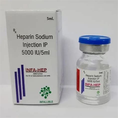 Heparin Sodium 5000iu Injection At Rs 75box Heped 25 In New Delhi