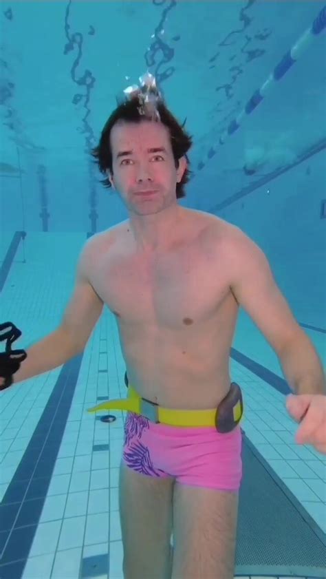 Barefaced Underwater In Bulging Rose Speedo Thisvid Com