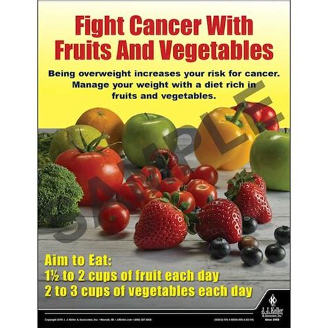 Fight Cancer With Fruits And Vegetables Health And Wellness Awareness
